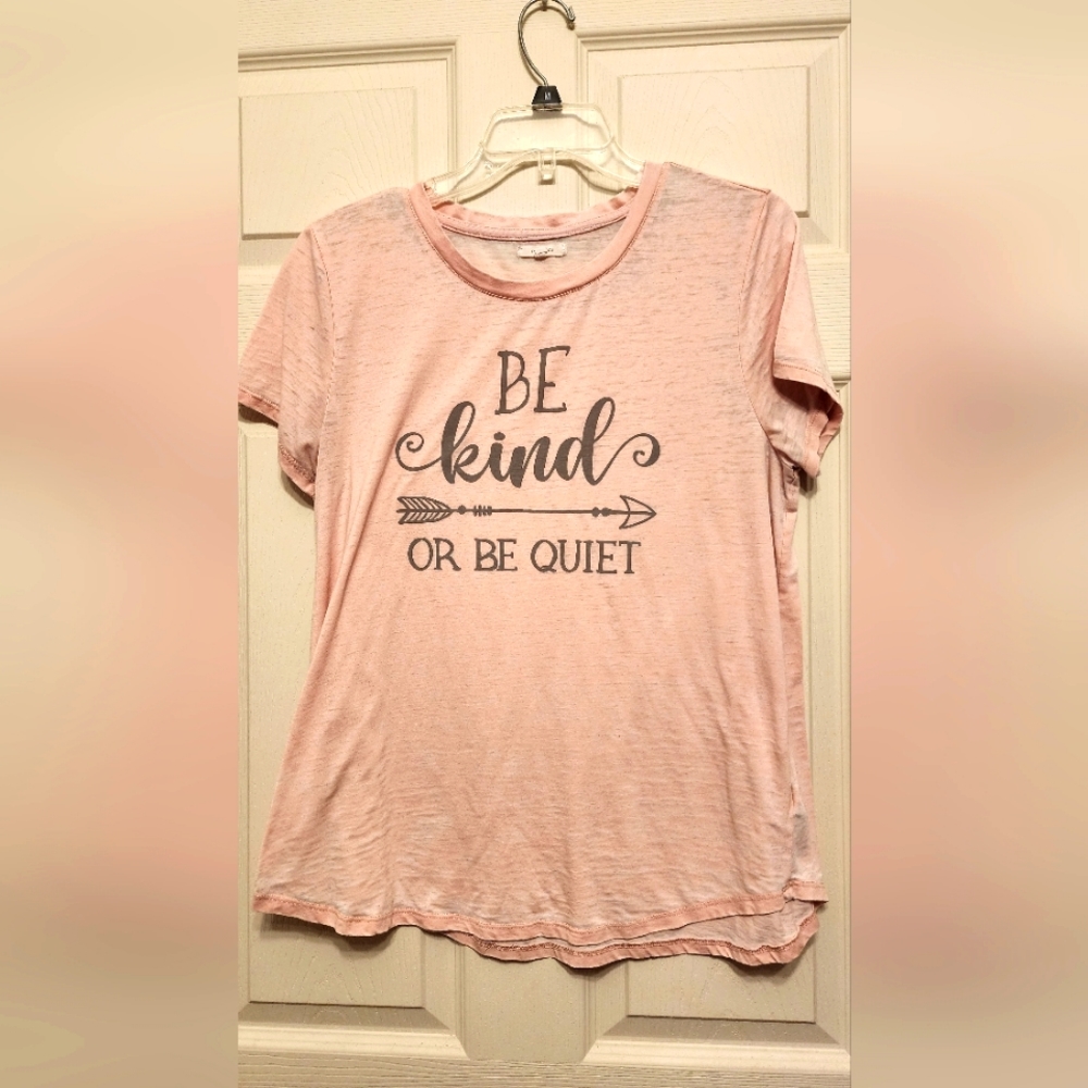 Pink Maurices Be Kind or Be quiet shirt size large